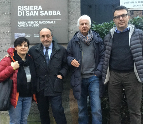 Da sin. Fabiana Martini, Beppe Giulietti, Carlo Muscatello, Alessandro Martegani