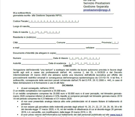modulo contributo