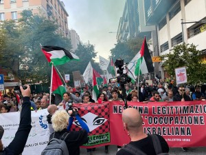 La manifestazione pro Palestina a Udine
